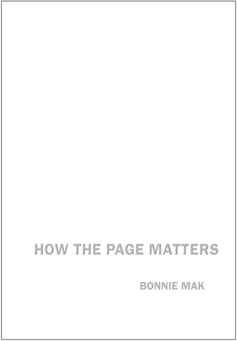 Cover image for book How the Page Matters