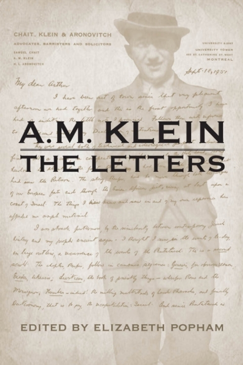 Cover image for book A.M. Klein The Letters