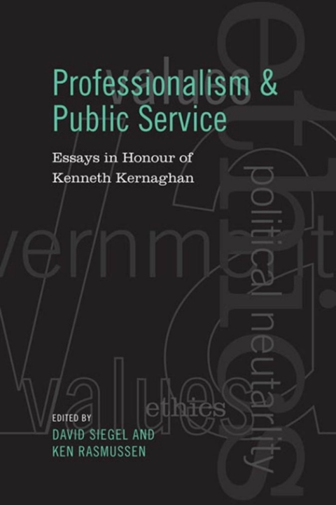 Cover image for book Professionalism and Public Service
