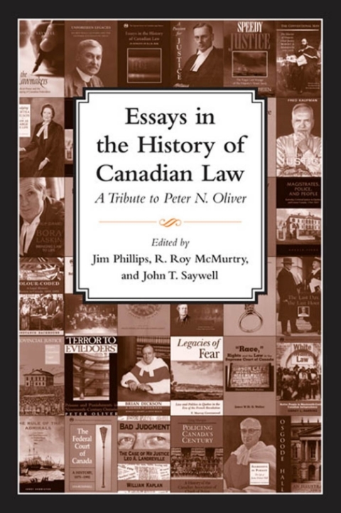 Cover image for book Essays in the History of Canadian Law
