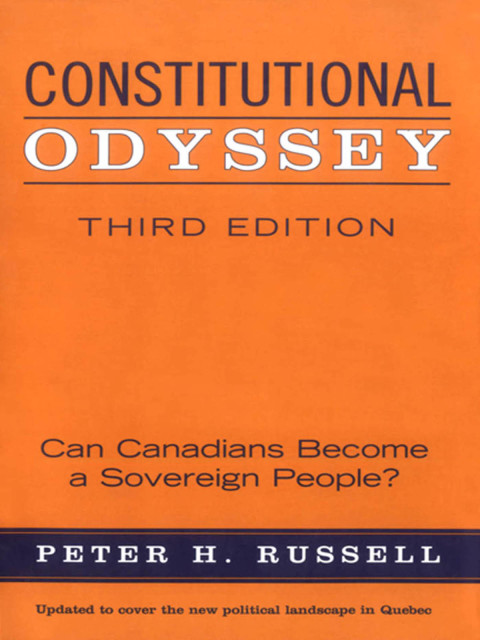 Cover image for book Constitutional Odyssey