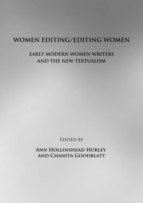 Cover image for book Women Editing/Editing Women