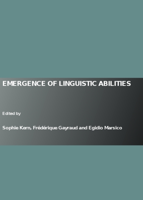 Cover image for book Emergence of Linguistic Abilities