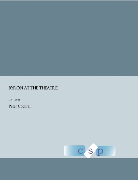 Cover image for book Byron at the Theatre