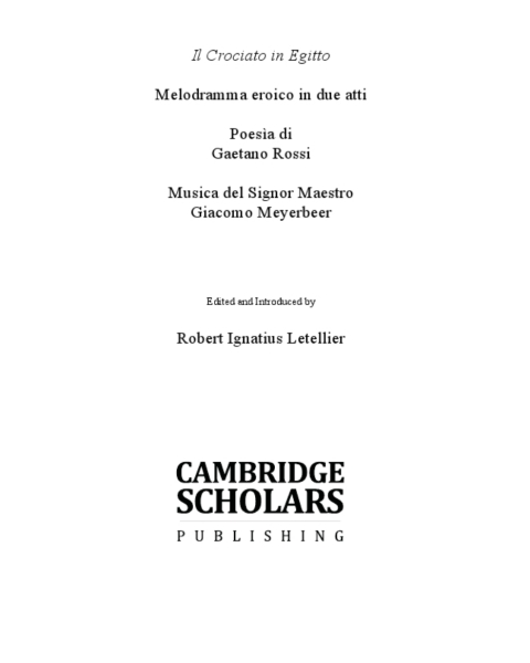 Cover image for book Il Crociato in Egitto