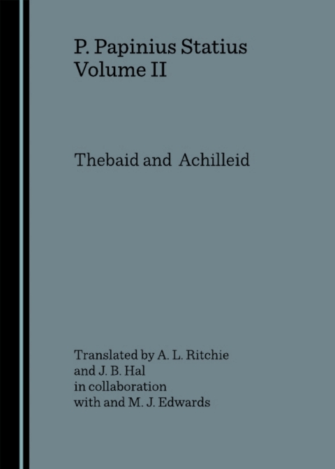 Cover image for book P. Papinius Statius Volume II