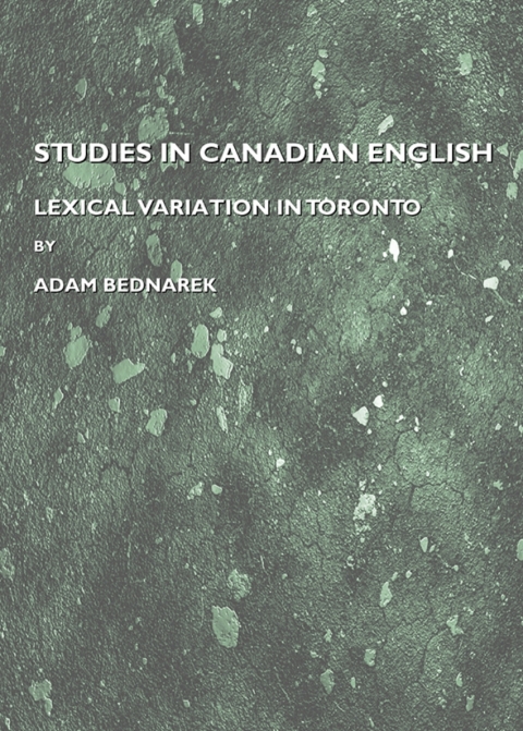 Cover image for book Studies in Canadian English