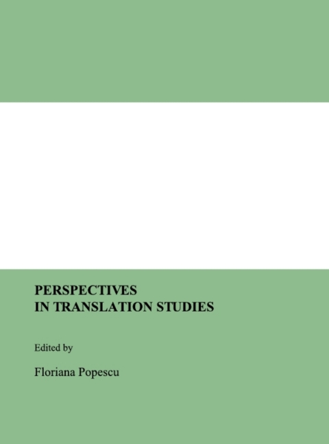 Cover image for book Perspectives in Translation Studies