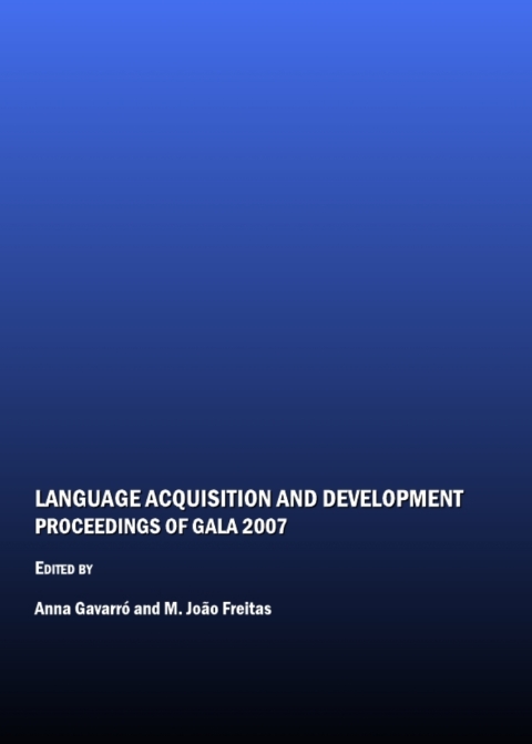 Cover image for book Language Acquisition and Development