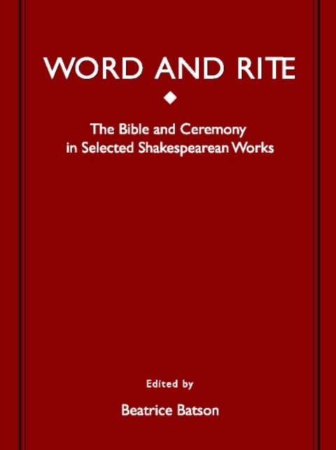 Cover image for book Word and Rite