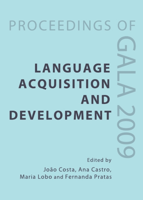 Cover image for book Language Acquisition and Development