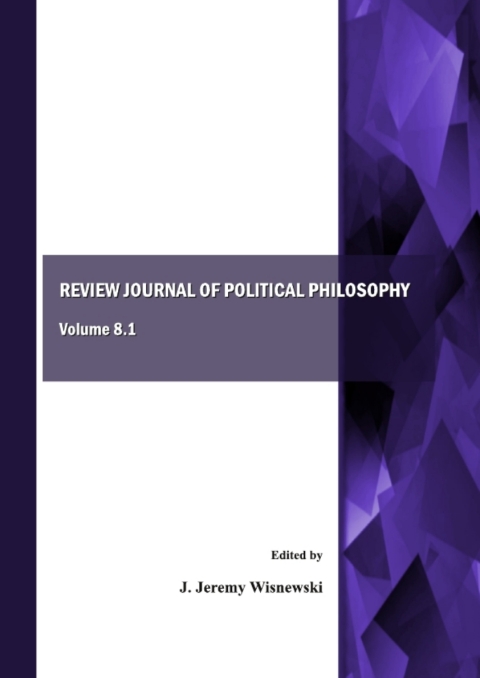 Cover image for book Review Journal of Political Philosophy, Volume 8.1