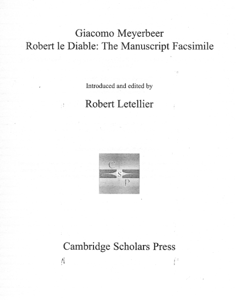 Cover image for book The Meyerbeer Libretti