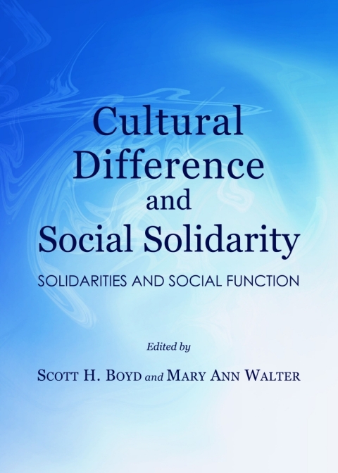 Cover image for book Cultural Difference and Social Solidarity