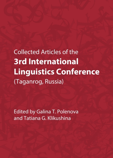 Cover image for book Collected Articles of the 3rd International Linguistics Conference (Taganrog, Russia)