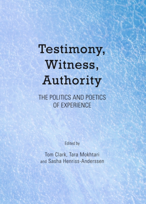 Cover image for book Testimony, Witness, Authority