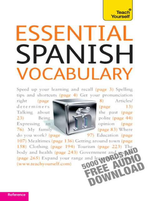 Cover image for book Essential Spanish Vocabulary: Teach Yourself
