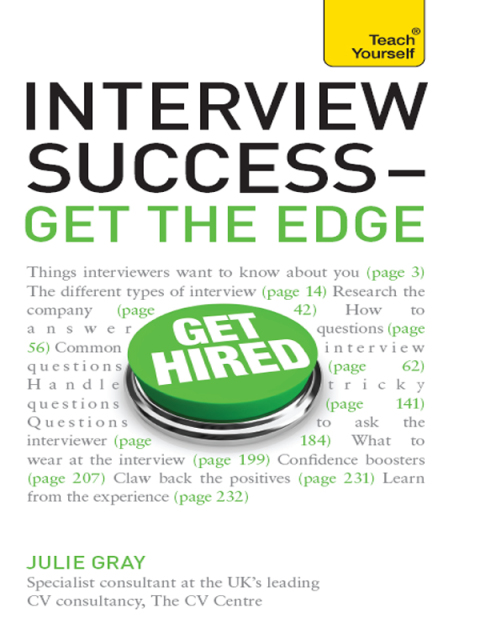 Cover image for book Interview Success - Get the Edge: Teach Yourself