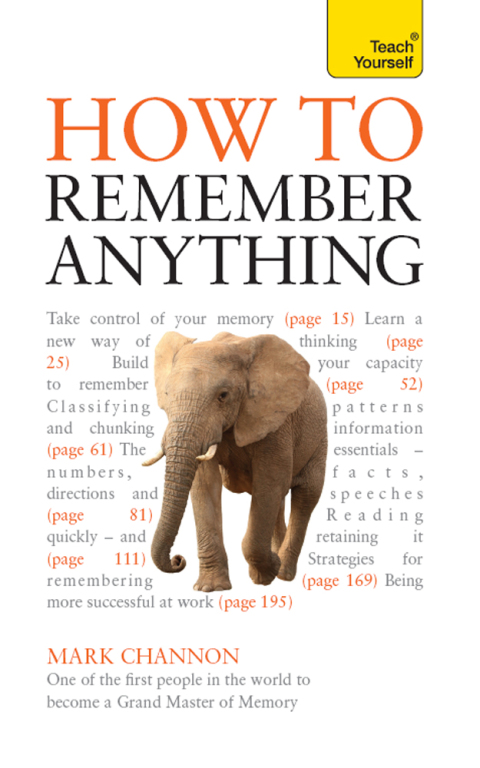 Cover image for book How to Remember Anything: Teach Yourself