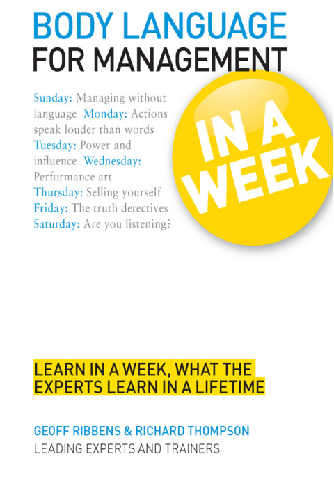 Cover image for book Body Language for Management in a Week: Teach Yourself