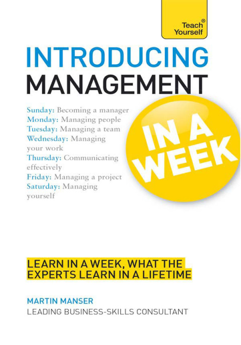 Cover image for book Introducing Management in a Week: Teach Yourself