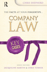 Cover image: Key Cases: Company Law 1st edition 9781138463271