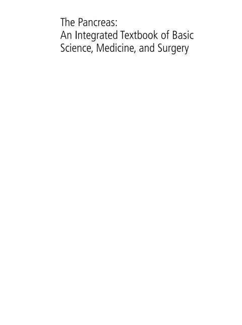 Cover image for book The Pancreas
