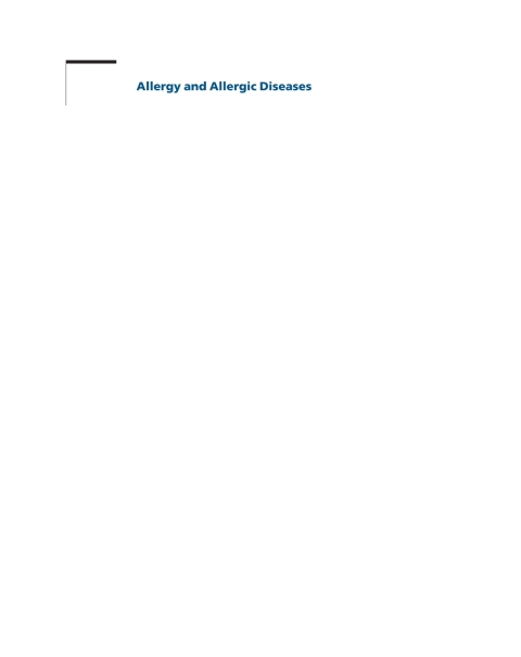 Allergy and Allergic Diseases 