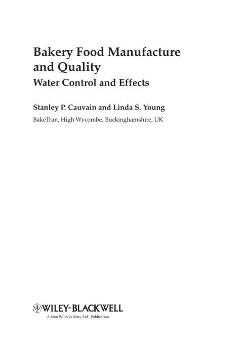 Cover image for book Bakery Food Manufacture and Quality