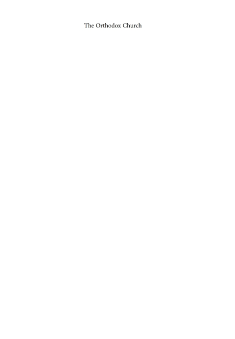 Cover image for book The Orthodox Church