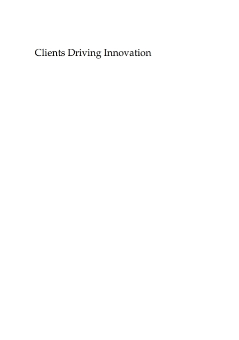 Cover image for book Clients Driving Innovation