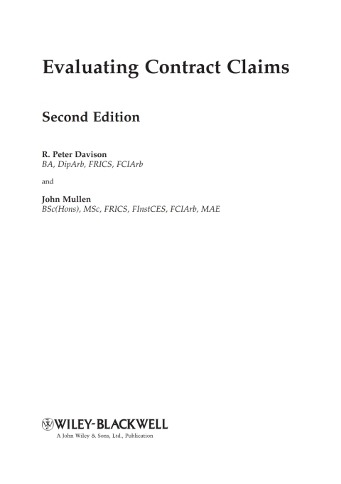 Cover image for book Evaluating Contract Claims