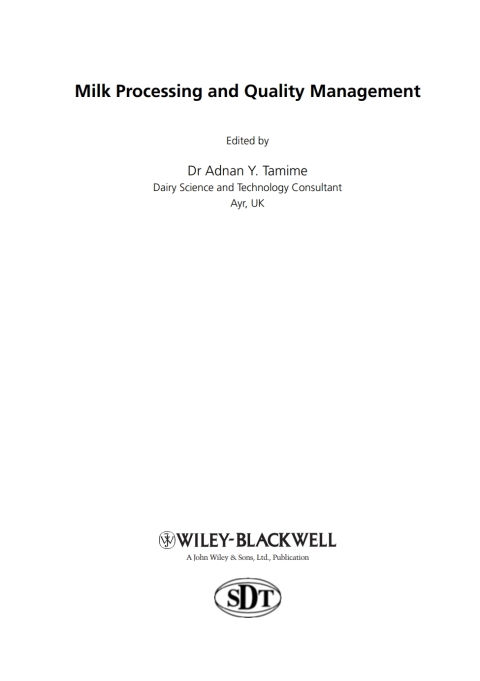 Cover image for book Milk Processing and Quality Management
