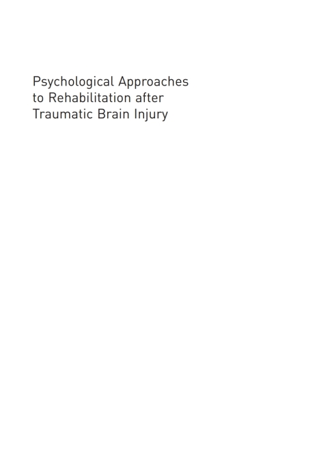 Cover image for book Psychological Approaches to Rehabilitation after Traumatic Brain Injury