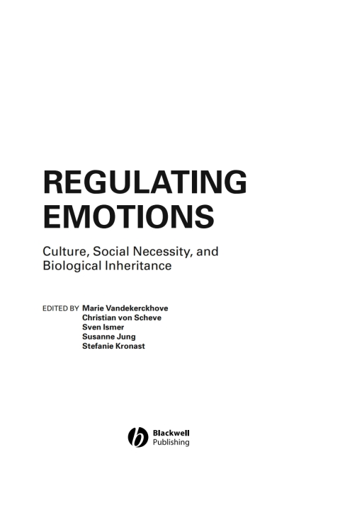 Cover image for book Regulating Emotions