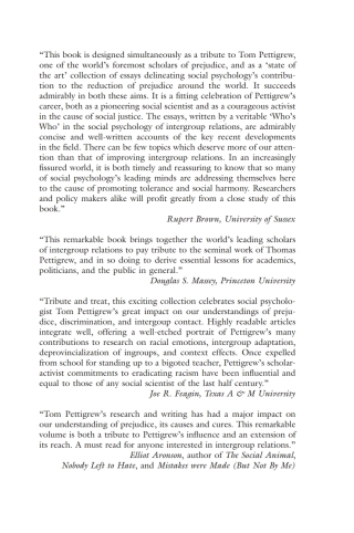 Improving Intergroup Relations