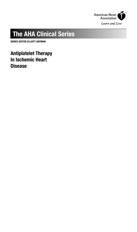 Cover image for book Antiplatelet Therapy In Ischemic Heart Disease