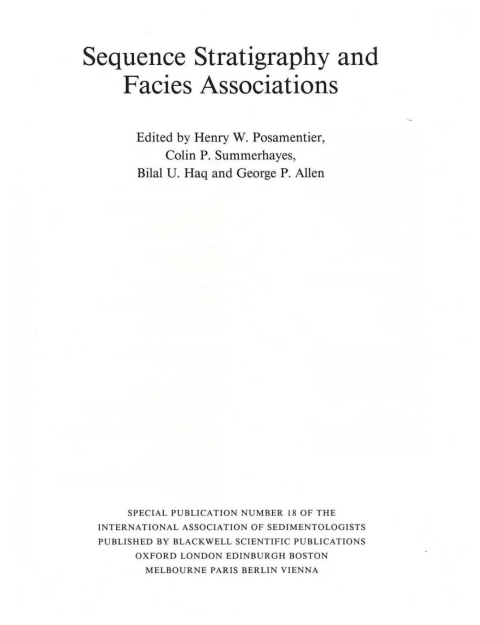 Cover image for book Sequence Stratigraphy and Facies Associations