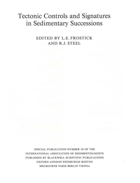Cover image for book Tectonic Controls and Signatures in Sedimentary Successions