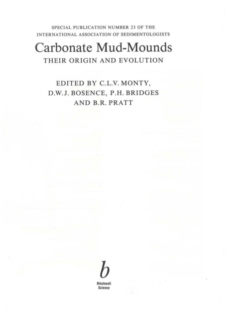 Cover image for book Carbonate Mud-Mounds