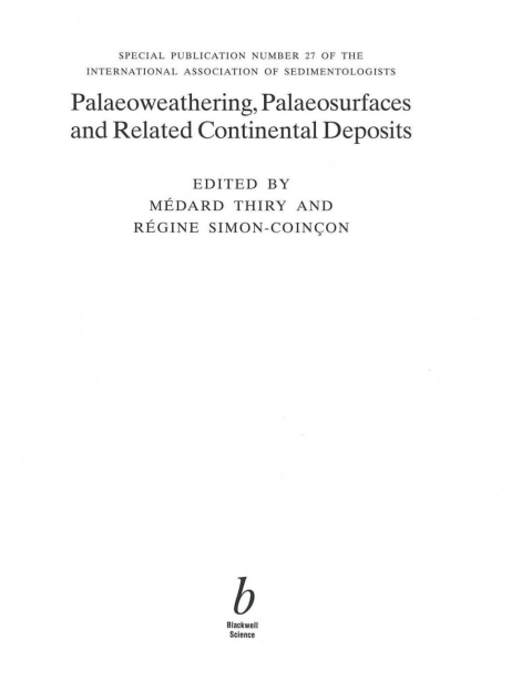 Cover image for book Palaeoweathering, Palaeosurfaces and Related Continental Deposits