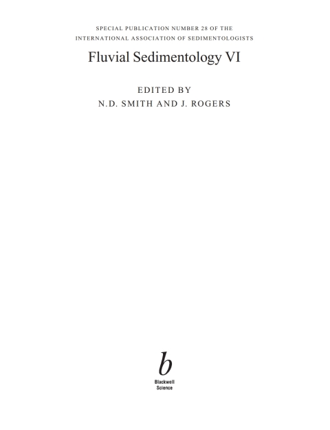 Fluvial Sedimentology VI: (Special Publication 28 of the IAS) 