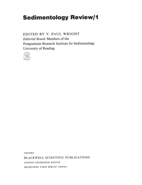Cover image for book Sedimentology Review 1