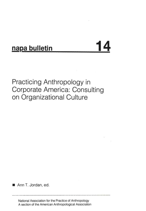 Cover image for book Practicing Anthropology in Corporate America