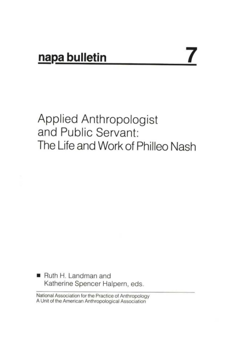 Cover image for book Applied Anthropologist and Public Servant: The Life and Work of Philleo Nash