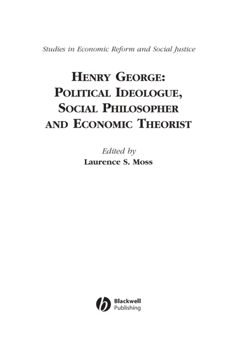 Cover image for book Henry George