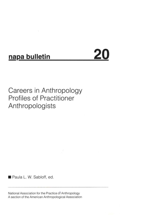 Cover image for book Careers in Anthropology