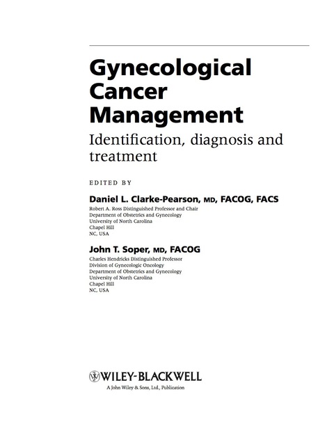 Cover image for book Gynecological Cancer Management: Identification, Diagnosis and Treatment