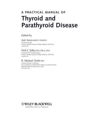 Practical Manual of Thyroid and Parathyroid Disease