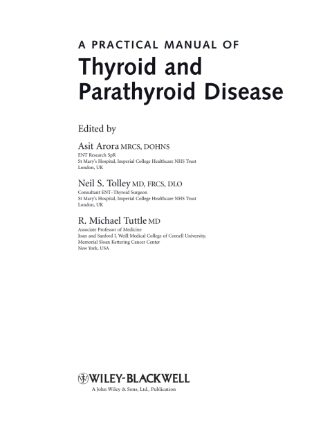 Cover image for book Practical Manual of Thyroid and Parathyroid Disease